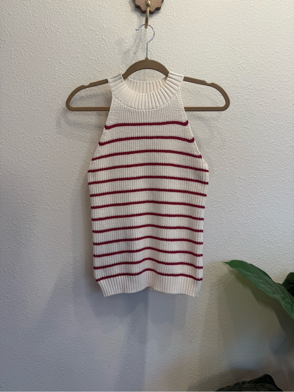 LOFT striped sleeveless sweater tank top NWT | Size Small